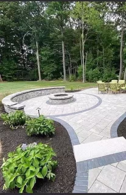 Outdoor firepits, outdoor stone firepits